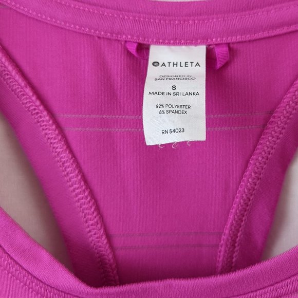Athleta Pink Racerback Tank Top Size Small - Picture 10 of 13
